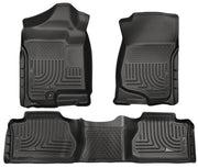 2007-2014 ESCALADE/ AVALANCH/ SUBURBAN/ YUKON FRONT & 2ND SEAT FLOOR LINERS - BLACK - LMDPERFORMANCE, 