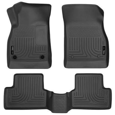 2013-2015 CHEV MALIBU FRONT & 2ND SEAT FLOOR LINERS- BLACK - LMDPERFORMANCE, 